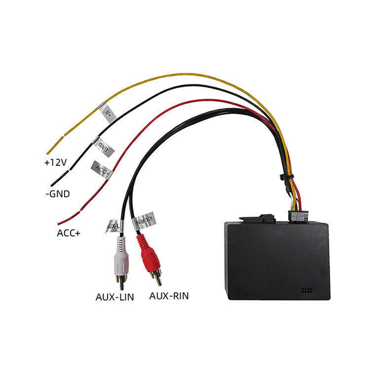 Adaptor Bluetooth AUX pentru Audi A6L/A8L/Q7 cu MMI 2G — model H1218, carcasă ABS, 12V, 10W, greutate 0,5 kg