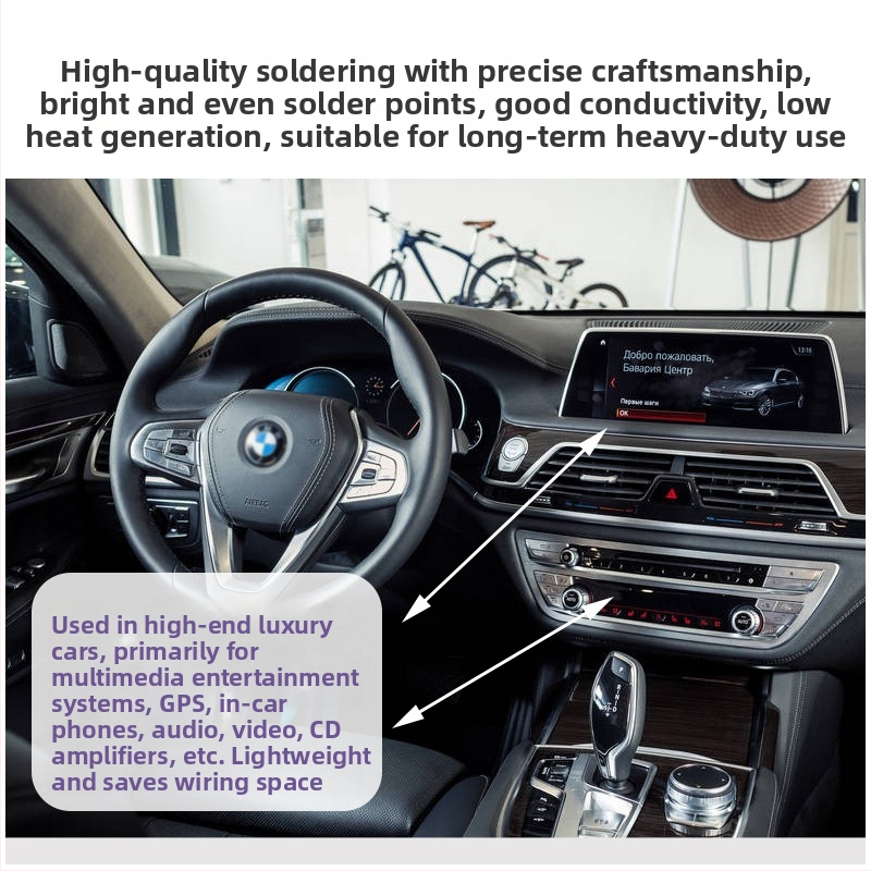 Conector optic ABS pentru MOST auto, masculin și feminin, compatibil cu Audi/BMW/Mercedes, procesare personalizată