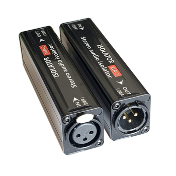 Izolator zvuka za računalni mikser, eliminator šuma, pozlaćeni bakar, model XLR-2, težina 0,03 kg