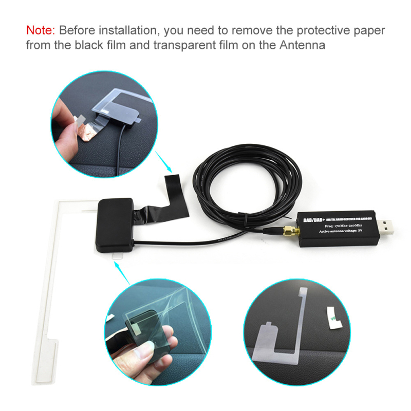DAB modul za Android automobil - DAB prijemnik, 12V napajanje, 45W snage, težina 0.1 kg, prilagodba obrade