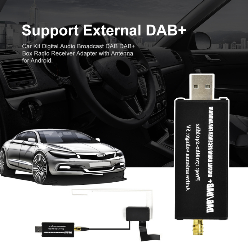 DAB modul za Android automobil - DAB prijemnik, 12V napajanje, 45W snage, težina 0.1 kg, prilagodba obrade