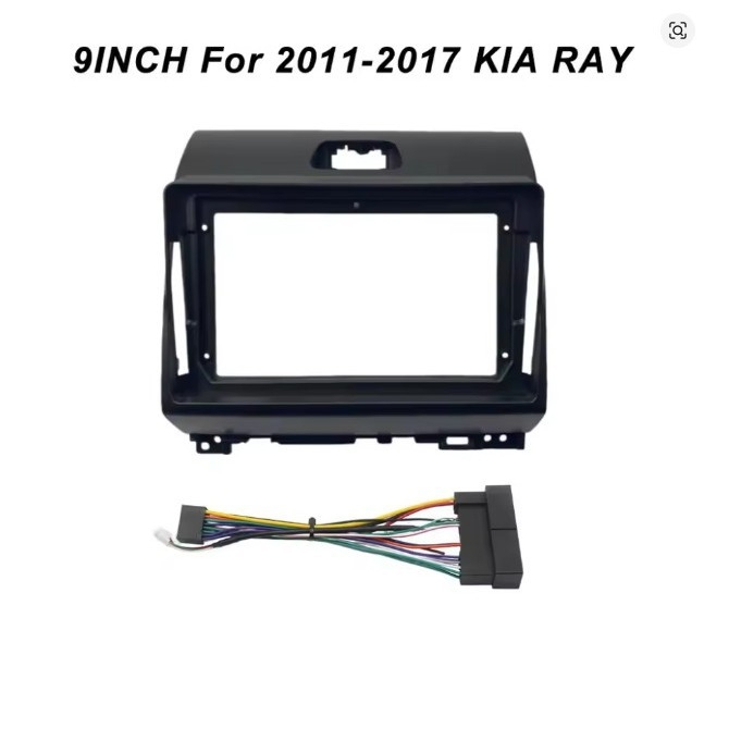 Kia Ray 2011-2017 središnji okvir za navigaciju s Android 9-inčnim zaslonom