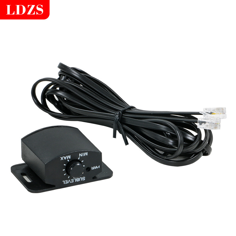 Daljinski upravljač glasnoće za automobil — žični 12V PVC jedinica, univerzalna kompatibilnost, masa 0.1 kg, model: Car amplifier volume remote controller, marka: Ldzs, prilagodba dostupna