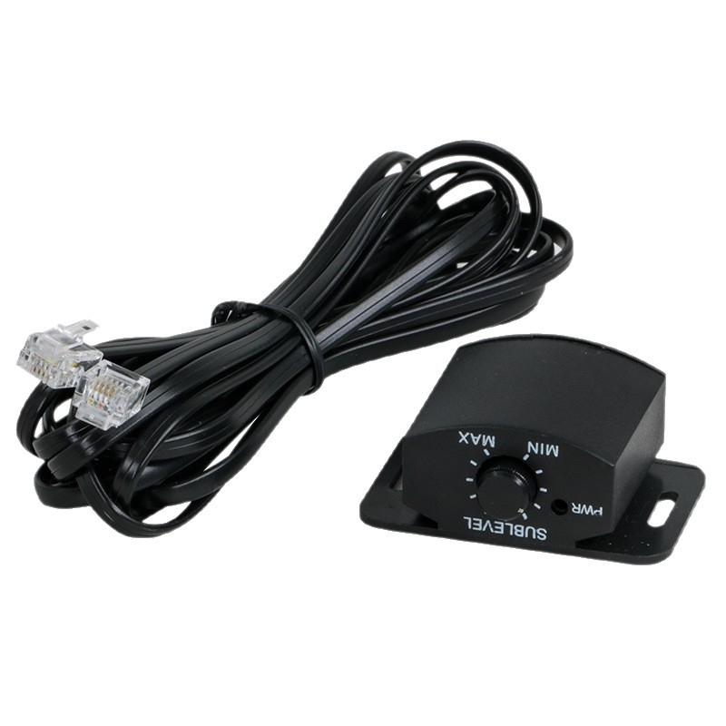 Daljinski upravljač glasnoće za automobil — žični 12V PVC jedinica, univerzalna kompatibilnost, masa 0.1 kg, model: Car amplifier volume remote controller, marka: Ldzs, prilagodba dostupna