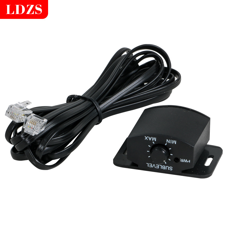 Daljinski upravljač glasnoće za automobil — žični 12V PVC jedinica, univerzalna kompatibilnost, masa 0.1 kg, model: Car amplifier volume remote controller, marka: Ldzs, prilagodba dostupna