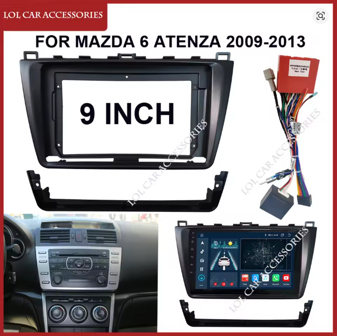 9-inčni Android navigacijski panel okvir za Mazda 6 2009-2013 Ruiyi/Atenza