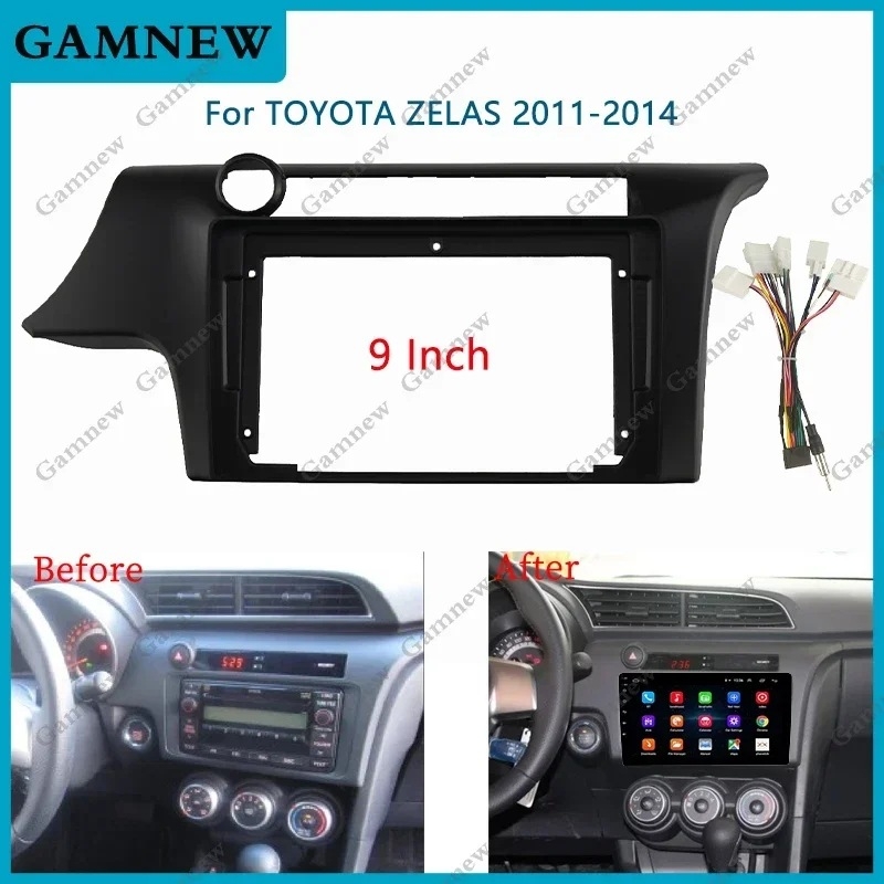 9-inčni Android srednji okvir navigacije za Toyota Glanza 2011-2014, zvučnički panel