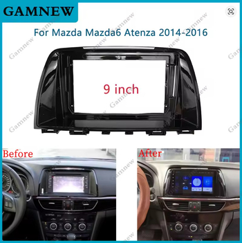 Set okvira za navigaciju od 9 inča za Mazda Atenza (2014–2016), panel za prilagodbu zvuka i videa u automobilu