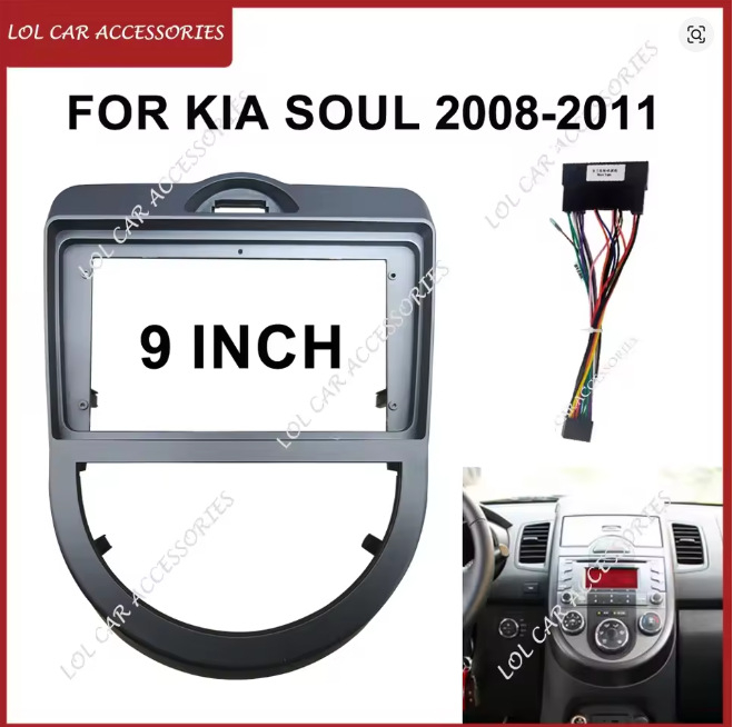 9-inčna Android navigacijska pločica za Kia Soul (2008–2011), okvir središnje konzole