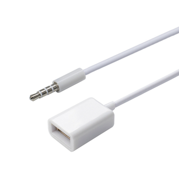 Automobilski AUX audio kabel USB na 3,5 mm, bakar, težina 0,012 kg, univerzalni 3,5 mm AUX priključak