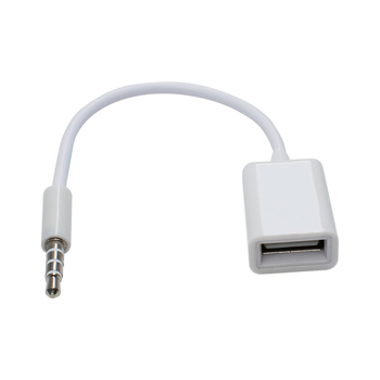 Automobilski AUX audio kabel USB na 3,5 mm, bakar, težina 0,012 kg, univerzalni 3,5 mm AUX priključak