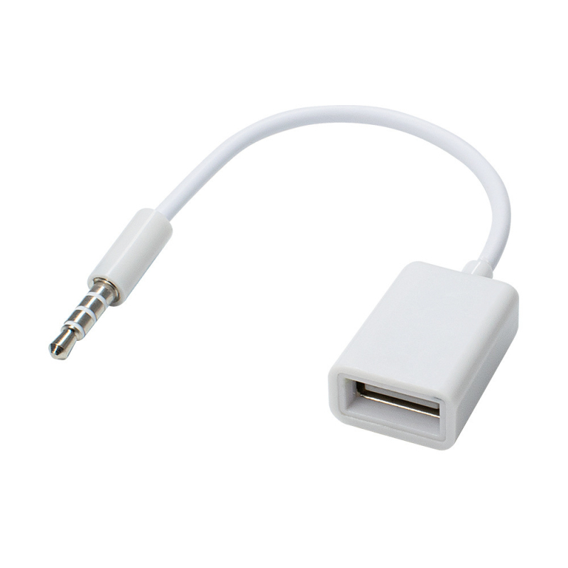 Automobilski AUX audio kabel USB na 3,5 mm, bakar, težina 0,012 kg, univerzalni 3,5 mm AUX priključak