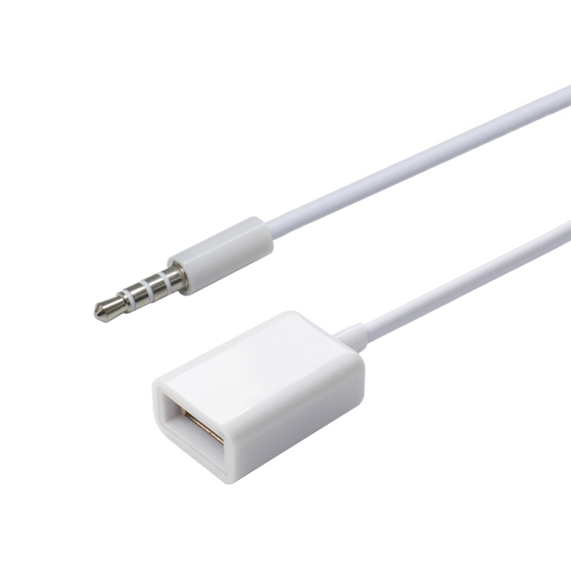Automobilski AUX audio kabel USB na 3,5 mm, bakar, težina 0,012 kg, univerzalni 3,5 mm AUX priključak
