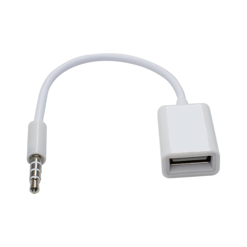 Automobilski AUX audio kabel USB na 3,5 mm, bakar, težina 0,012 kg, univerzalni 3,5 mm AUX priključak