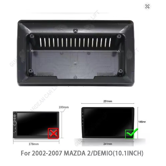 Android okvir ploče navigacije Mazda 2 / Demio (2002-2007)