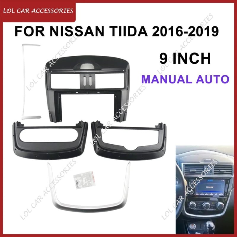 Ramă de navigație pentru Nissan Tiida 2016 – panou de control Android, ABS+PC, greutate 300 g