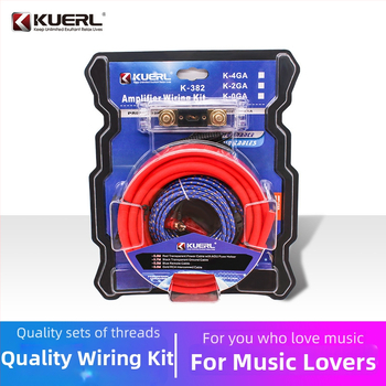 Kabel za automobilni pojačalo za subwoofer KUERL K-382-4GA/02 – bakarom obloženi aluminij, 2000W, 12-24V