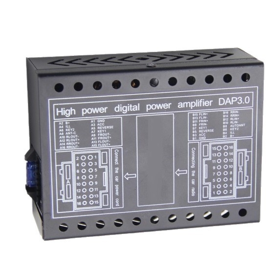 DSP auto pojačalo 4x60W, 12V, 92dB SNR za univerzalnu Android navigaciju