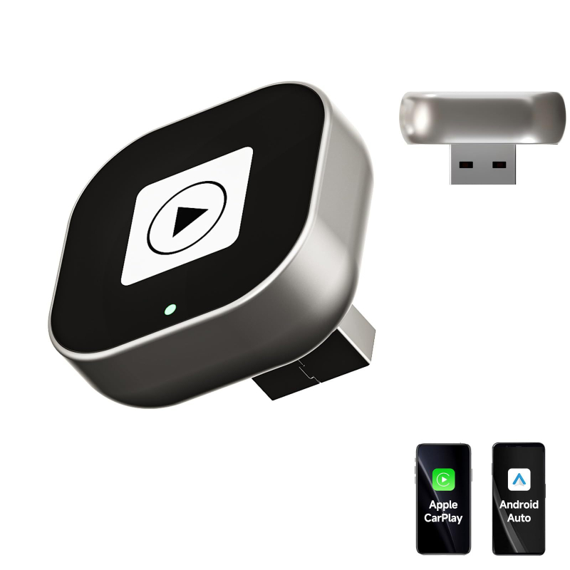 CarPlay Android Auto kutija za automobil, dvostruka funkcija, kabel-to-bežični CarPlay adapter, 60 g cinkova legura, model Y6-1, kompatibilno s vozilima koja podržavaju CarPlay