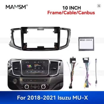 Android navigacijski okvir ploče za Isuzu MU-X 2018, 10.1 inča, lijevi volan, svijetlo crna