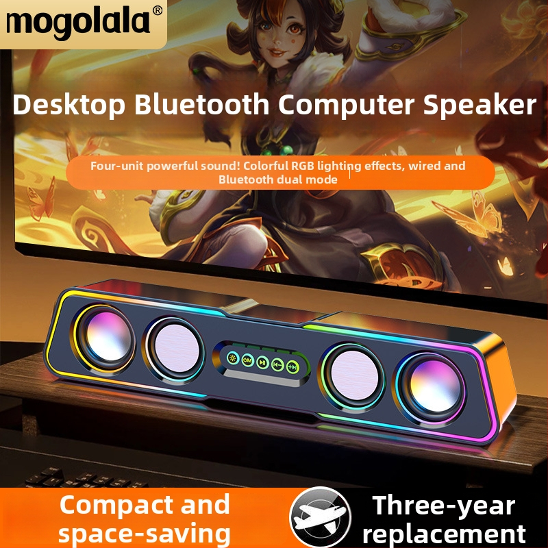 Datora skaļruņi 2.1 ar USB un 3,5 mm līnijas ieeju, jauda 3W×2, frekvenču diapazons 60 Hz–15 kHz, SNR ≥70 dB