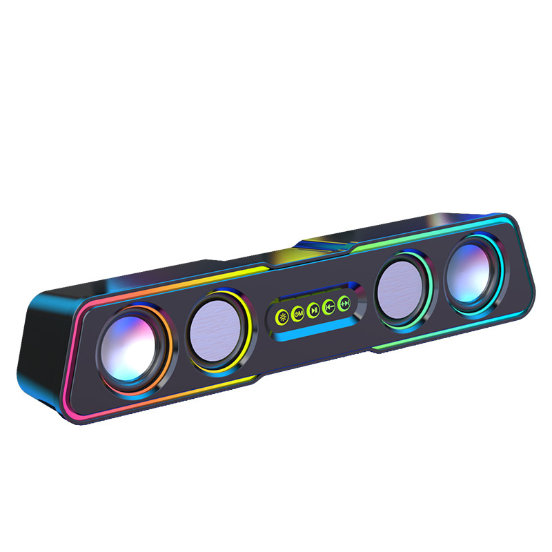 Datora skaļruņi 2.1 ar USB un 3,5 mm līnijas ieeju, jauda 3W×2, frekvenču diapazons 60 Hz–15 kHz, SNR ≥70 dB