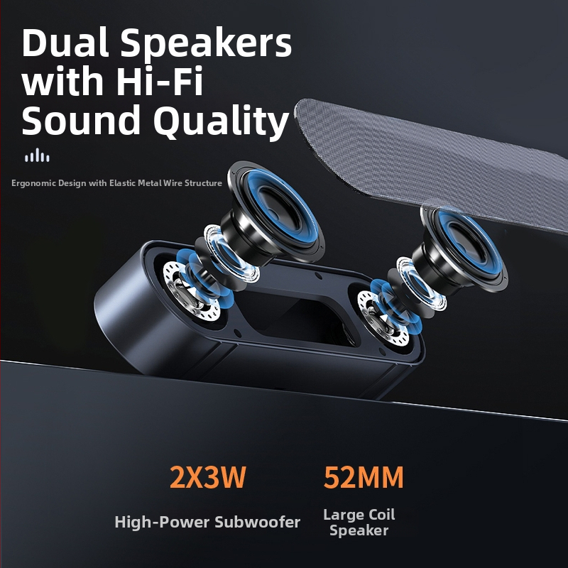 Newman Bt60Plus USB datoru skaļruņi, frekvenču diapazons 60–16 kHz, jauda 5×2 W, SNR 90 dB