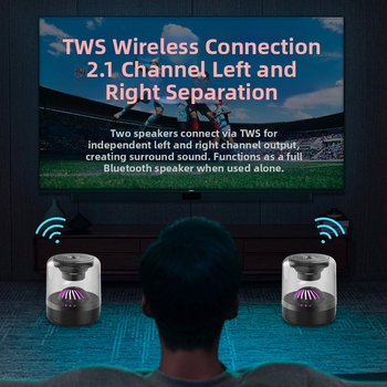 Bezdrôtový Bluetooth reproduktor s Hi‑Fi zvukom, Bluetooth 5.3, výstup 3 W, rozsah frekvencií 100 Hz–20 kHz, slot na kartu, vstavaná batéria 500–800 mAh