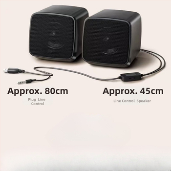 Datora galvas skaļruņi ar subwooferu — 2.0 kanālu, 6W jauda, USB barošana, 3,5 mm ieeja, frekvenču diapazons 40 Hz–20 kHz