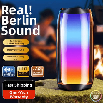 Bluetooth ηχείο με Berlin Sound, ασύρματο, γυάλινο φινίρισμα, για οικιακή και εξωτερική χρήση