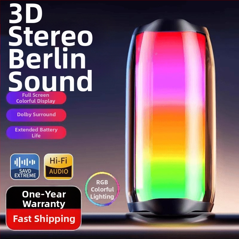 Bluetooth skaļrunis ar Berlin Sound, bezvadu, stikla apdare, iekšējai un ārējai lietošanai