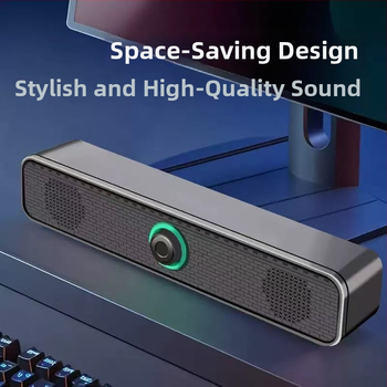 USB vadāmi garie joslas retro PC skaļruņi, 2 skaļruņi, USB + 3,5 mm, 90 Hz–20 kHz, LED gaismas