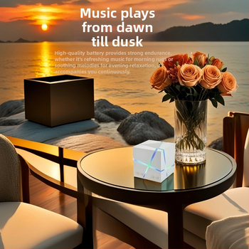 Bluetooth kubický reproduktor — 5W výstup, vstavaná batéria 500–800 mAh, Bluetooth 5.3, frekvenčný rozsah 100 Hz–20 kHz, dosah 10 m