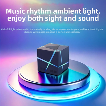 Bluetooth kubický reproduktor — 5W výstup, vstavaná batéria 500–800 mAh, Bluetooth 5.3, frekvenčný rozsah 100 Hz–20 kHz, dosah 10 m