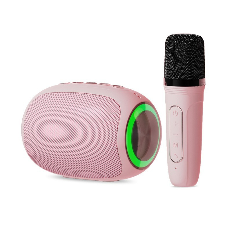 Minden egyben karaoke mikrofon és hangszóró – Bluetooth 5.3, IPX3 vízálló, 5W kimenet, Beépített 1000–1200 mAh akkumulátor