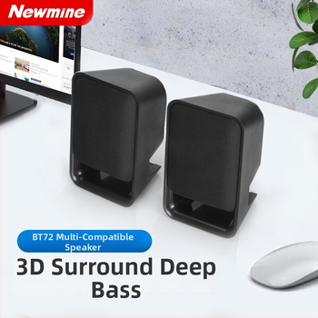 Newman BT72 boxe pentru calculator cu interfață USB, 3,5 mm jack audio, frecvență 90 Hz–20 kHz, SNR ≥60 dB