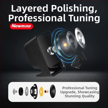 Newman BT72 boxe pentru calculator cu interfață USB, 3,5 mm jack audio, frecvență 90 Hz–20 kHz, SNR ≥60 dB