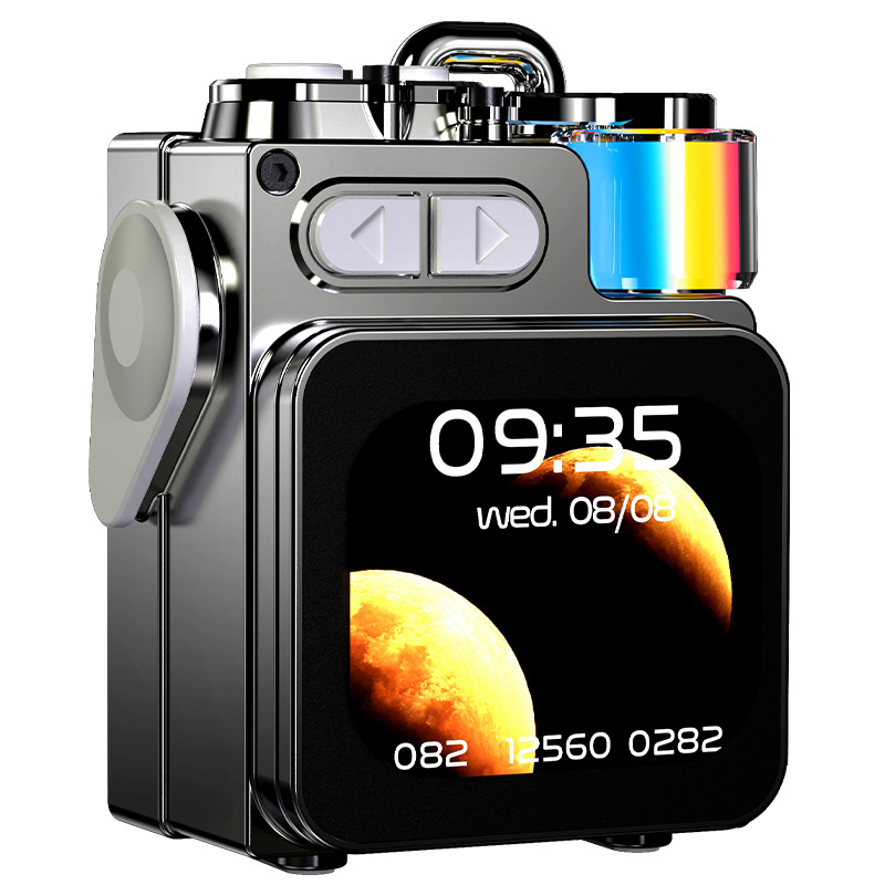 Newman hordozható kültéri Bluetooth hangszóró dalszövegek kijelzővel, beépített mikrofonnal és subwooferrel - Bluetooth 5.3, IPX6, 5W, 10 m hatótáv, beépített akkumulátor 500–800 mAh