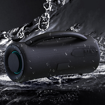 Bluetooth hangszóró kültéri és beltéri használatra, IPX4 vízálló, BT 5.3, 20Hz-20kHz, SNR ≥95dB, 40W, beépített 2000–4000 mAh, hatótáv 10 m