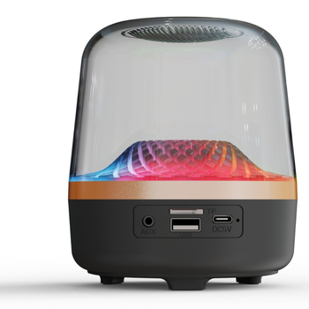 Neutral Glass Bluetooth stolni subwoofer – 5W, Bluetooth 5.3, 100Hz-20kHz, SNR ≥70dB, Ugrađena baterija 500–800mAh