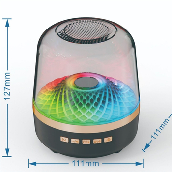 Neutral Glass Bluetooth stolni subwoofer – 5W, Bluetooth 5.3, 100Hz-20kHz, SNR ≥70dB, Ugrađena baterija 500–800mAh