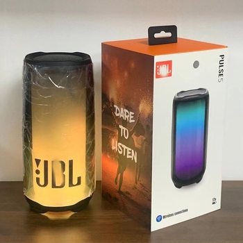 PULSE5 Bluetooth колона със субуфер, настолна, пулсиращи LED светлини (Bluetooth 5.0, 10W, 100Hz-20kHz, IPX2, вградена батерия)