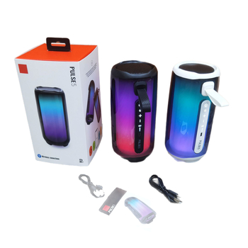 PULSE5 Bluetooth колона със субуфер, настолна, пулсиращи LED светлини (Bluetooth 5.0, 10W, 100Hz-20kHz, IPX2, вградена батерия)