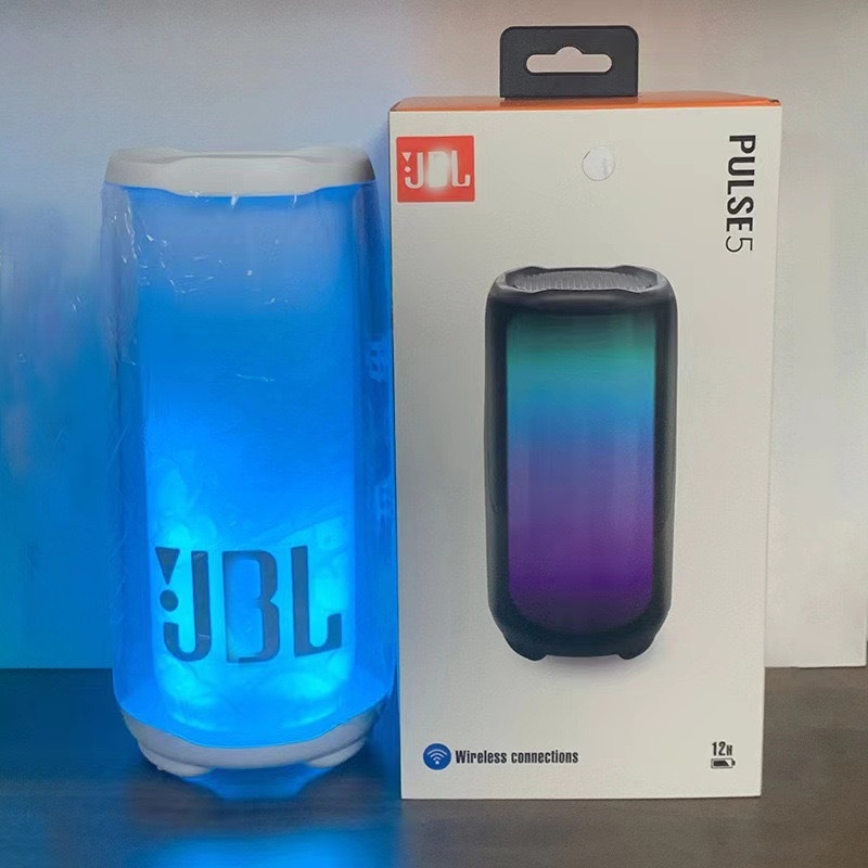 PULSE5 Bluetooth колона със субуфер, настолна, пулсиращи LED светлини (Bluetooth 5.0, 10W, 100Hz-20kHz, IPX2, вградена батерия)