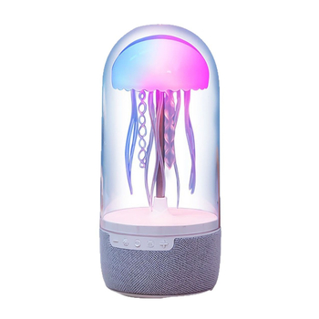 Difuzor Bluetooth cu lampă de birou încorporată și bază decorativă inspirată de meduză - Bluetooth 5.0, 5W, baterie litiu încorporată, SNR ≥85dB