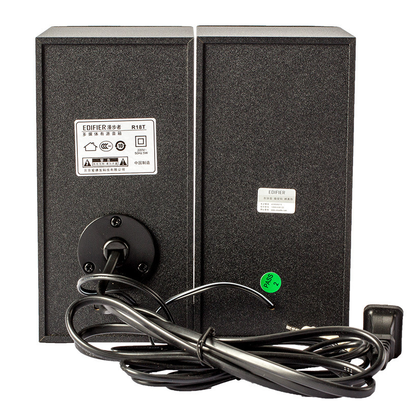 Edifier R18T mini 2.0 datoru skaļruņi | AUX 3,5 mm | 40 Hz–20 kHz | 0,6 W | SNR ≥75 dB