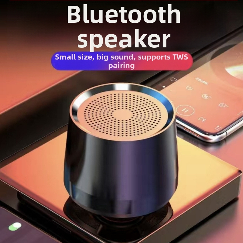 Bezdrôtový prenosný Bluetooth reproduktor s mini subwooferom, exteriérové použitie, IPX4 vodotesnosť, vstavaná 1200–2000 mAh batéria, frekvenčný rozsah 40 Hz–20 kHz, SNR ≥100 dB