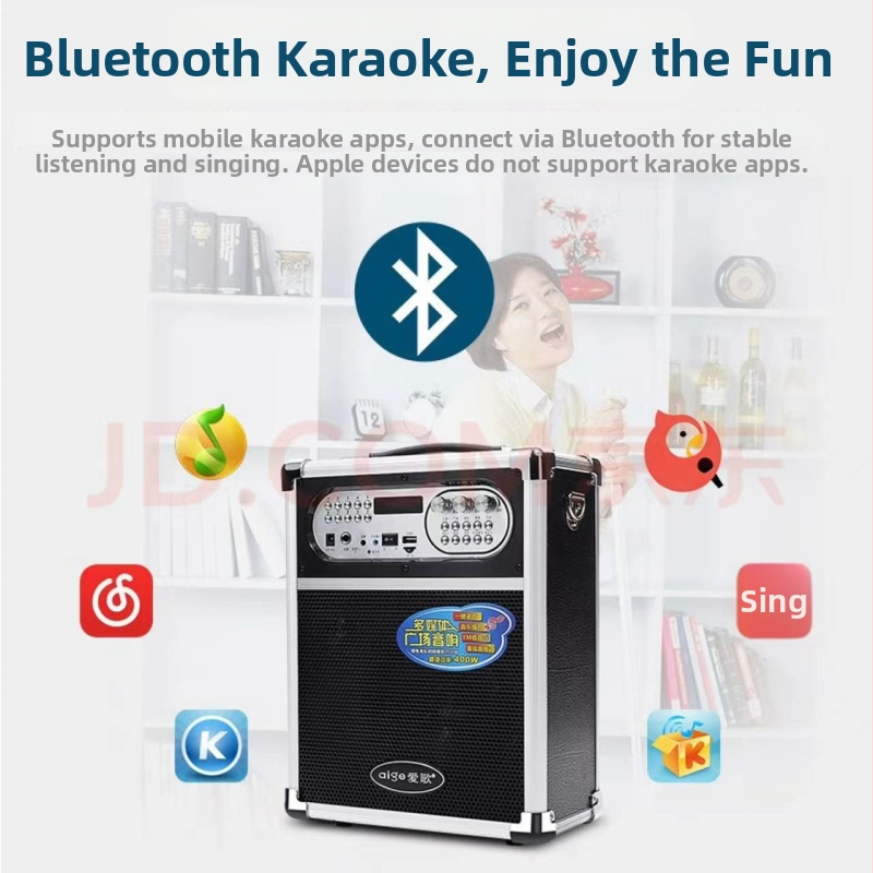 Love Song Q78BT Bluetooth zvučnik s dva horn zvučnika, 20W, 100Hz-20kHz, ugrađena baterija 2000-4000mAh