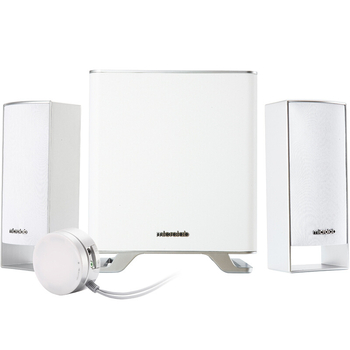 Mai Bo M500BT 2.1 multimediju Bluetooth skaļrunis ar subwooferu (Bluetooth 4.0; jauda izvade 44 W; frekvenču diapazons 40 Hz–20 kHz; 3,5 mm ieeja; 8 stundu atskaņošana)