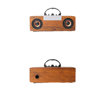 Vintage fa Hangszóró Bluetooth 2.1-csatornás beépített akkumulátorral — 40W, 3 hangszóró, Bluetooth 5.0, 100Hz-20kHz, SNR >=70dB
